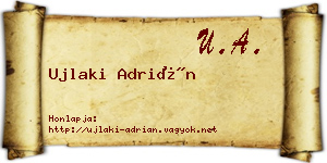 Ujlaki Adrián névjegykártya