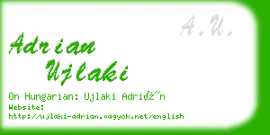 adrian ujlaki business card